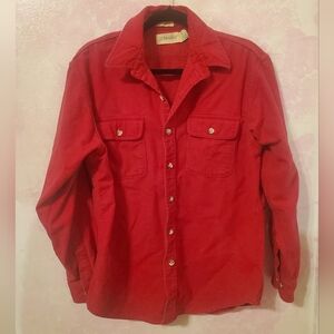 St. John's Bay Red Lightweight Shirt Jacket Casual Style